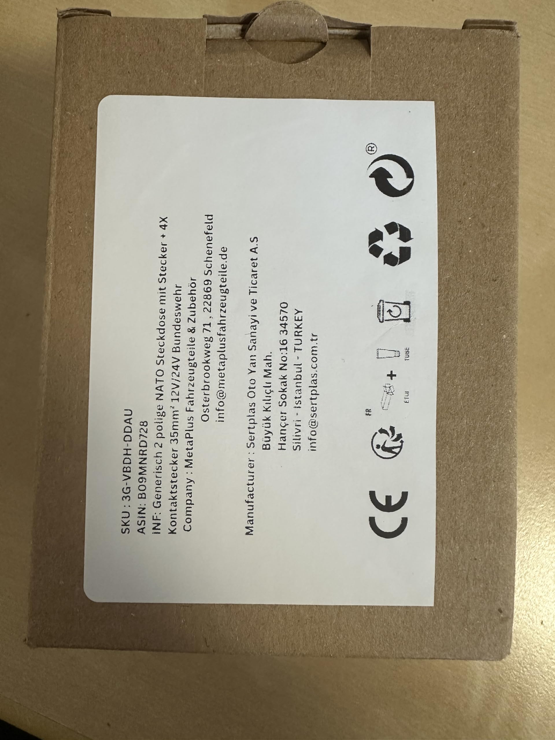 Crimpkontakte Inklusive 2 Polige NATO Steckdose + Stecker Set Für