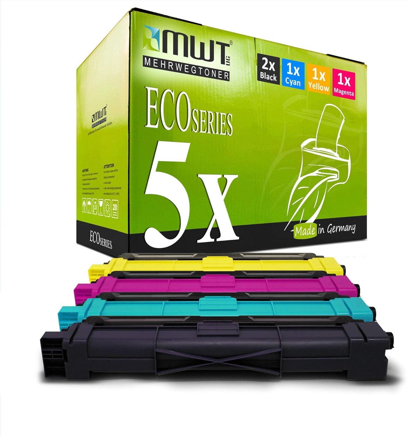 5x Kraft Office Supplies XXL toner cartridge compatible for Brother DCP