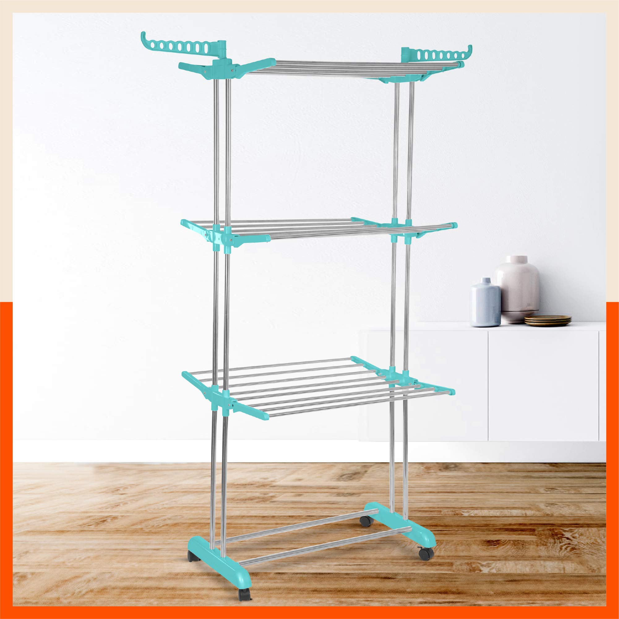 Bathla Mobidry Nova Large Level Foldable Cloth Drying Stand