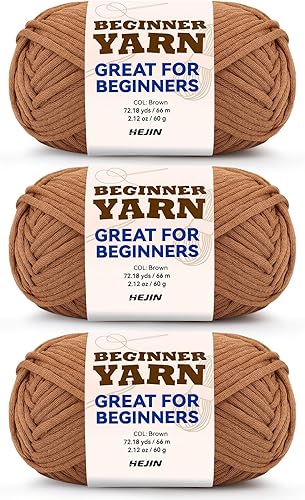 Miniatura 48 de Hilo negro de 2.16 oz para ganchillo y tejer; hilo de algodón de 216.5 ft (72 yardas) para principiantes con puntadas fáciles de ver; peso peinado