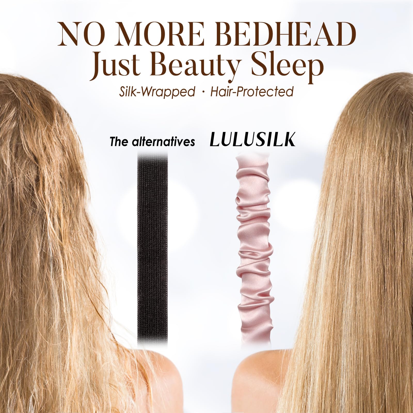 LULUSILK 100% Mulberry Silk Sleep Eye Mask for Sleeping Women and Men, Pink — Amazon image 6