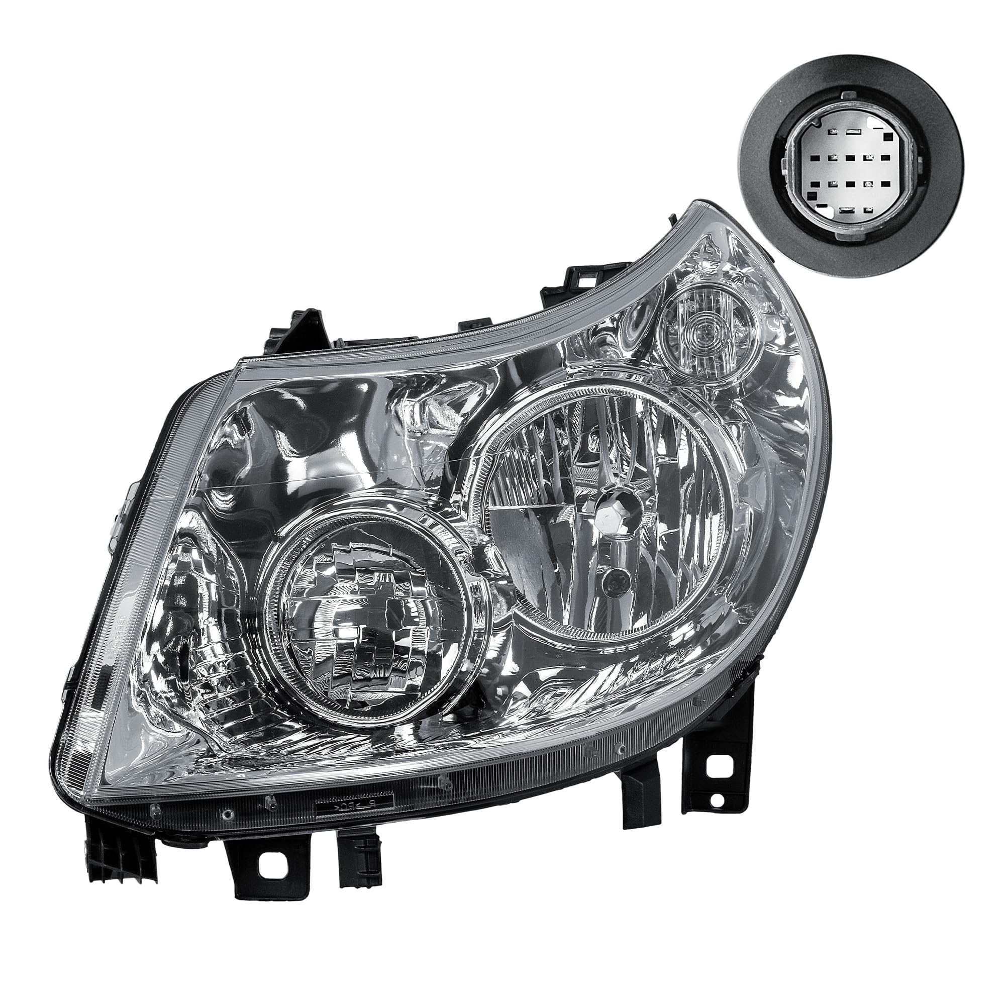 Faro anteriore Faretto Anteriore Sinistro con Motore per Fiat Ducato Citroen Jumper Peugeot Boxer 2006-2010