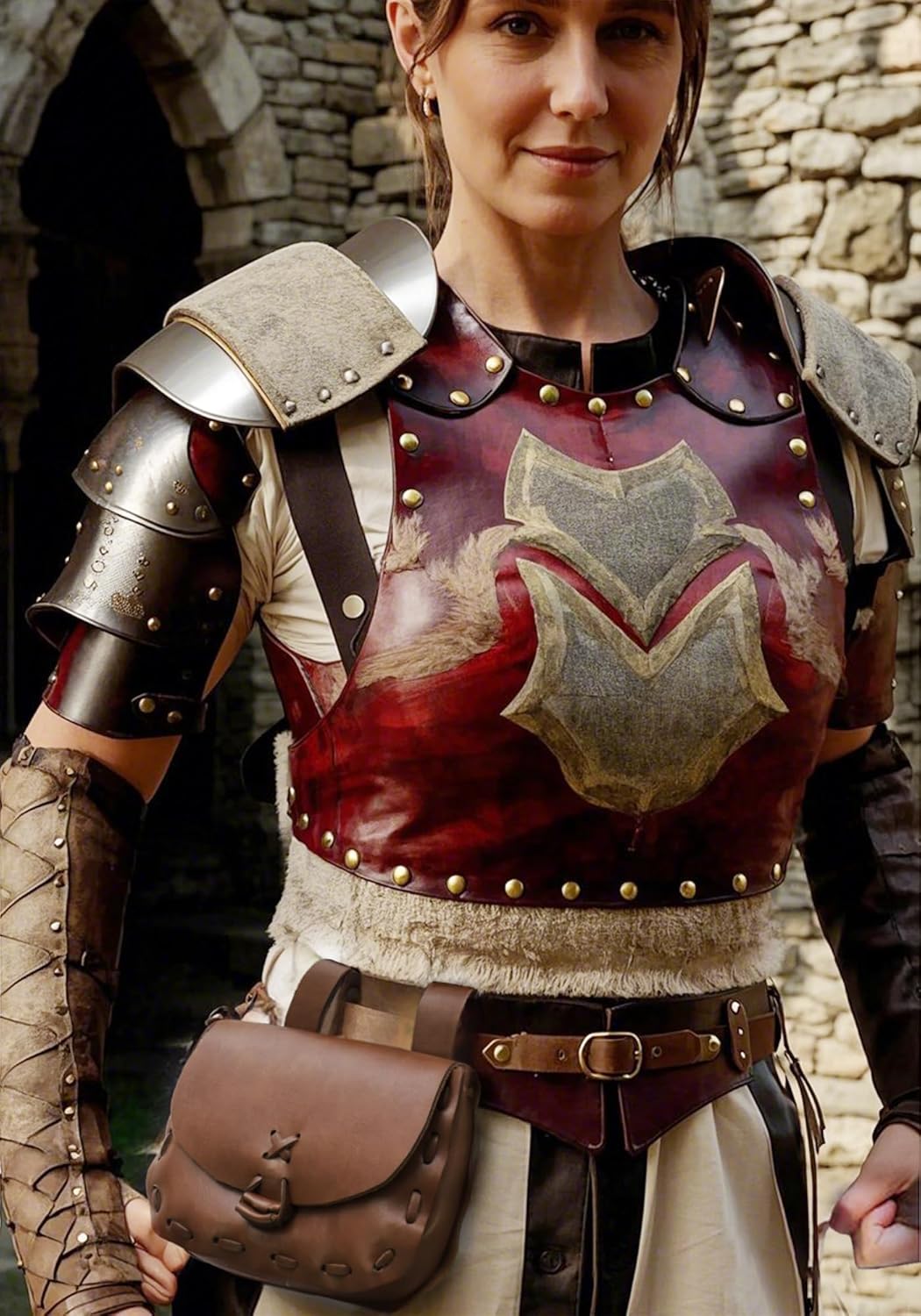 PROCOS Medieval Waist Pack Vintage Belt Pouch Waist Bag LARP Renaissance Costume Accessories for Women Men - Image 2