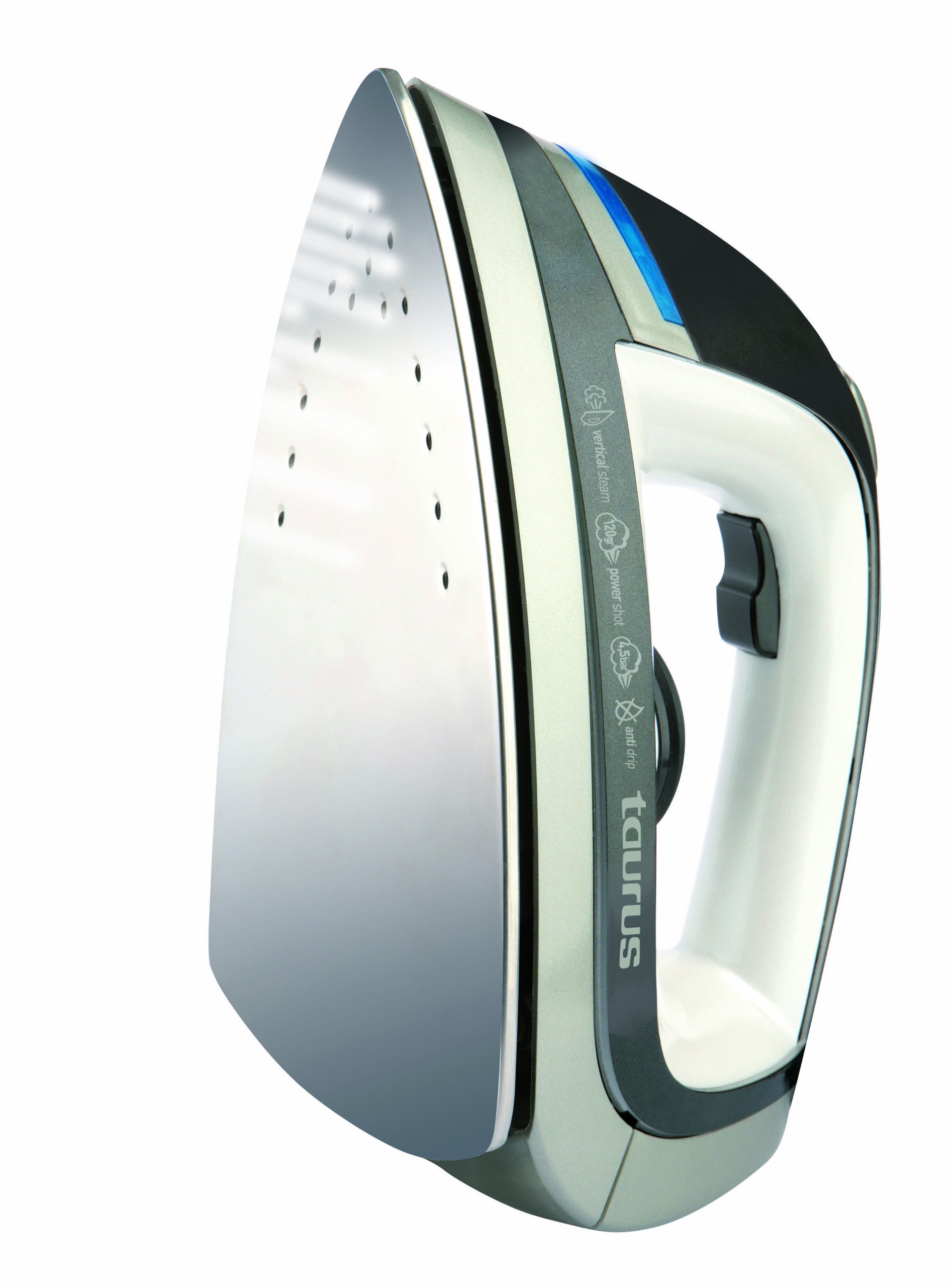Taurus BRAVISSIMO35NSPRO - Centro planchado, 2350 W, vapor entre 40 y 120gr/min, 4.5 bares, 1.2 litros, sistema antical, color blanco