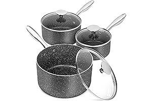 Michelangelo Nonstick Sauce Pan Set