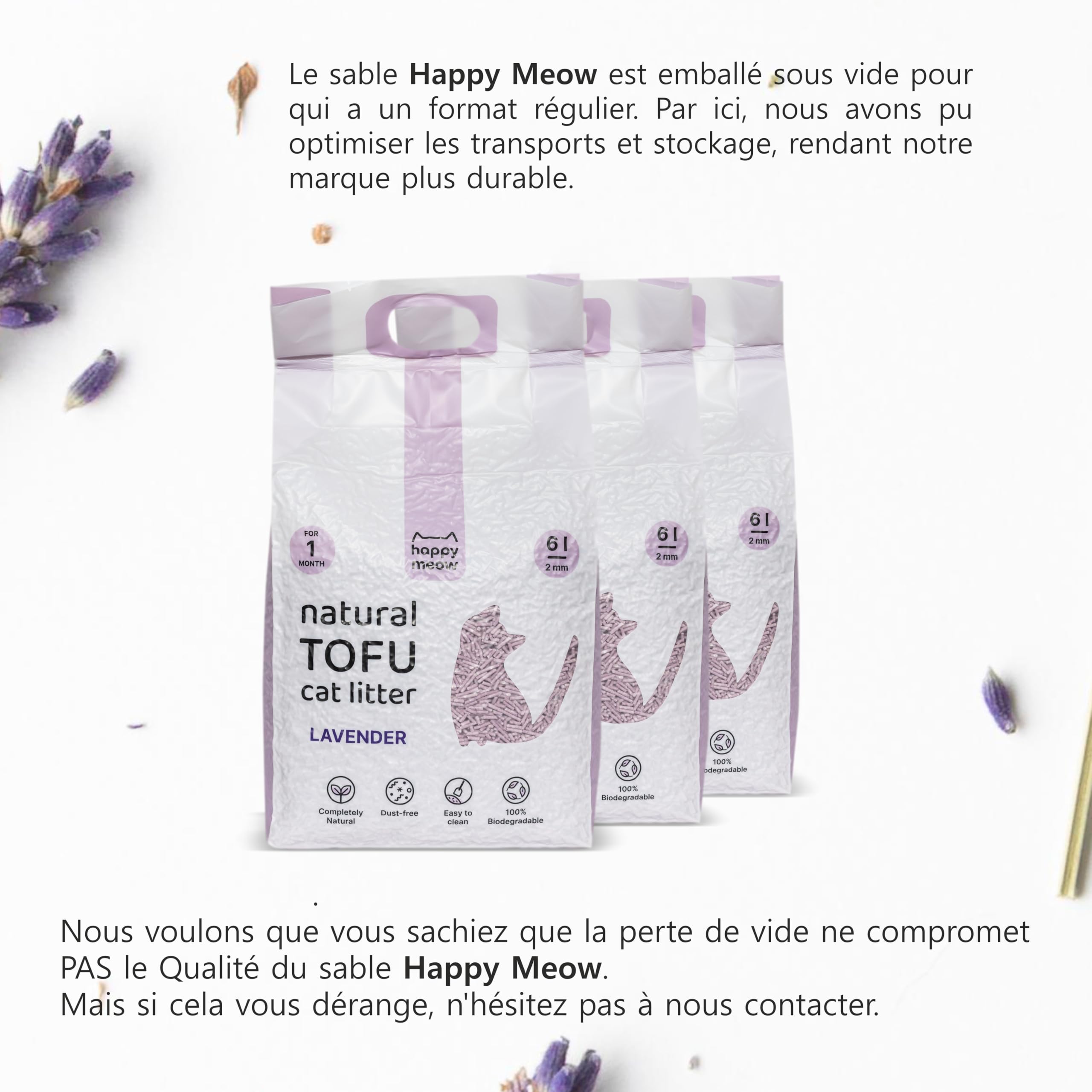 Litière de tofu pour chats (18 L/7,5 kg) - Naturel et biodégradable - Agglomérant instantané, faible en poudre, contrôle des odeurs durable, ultra absorbant, jetable dans les toilettes