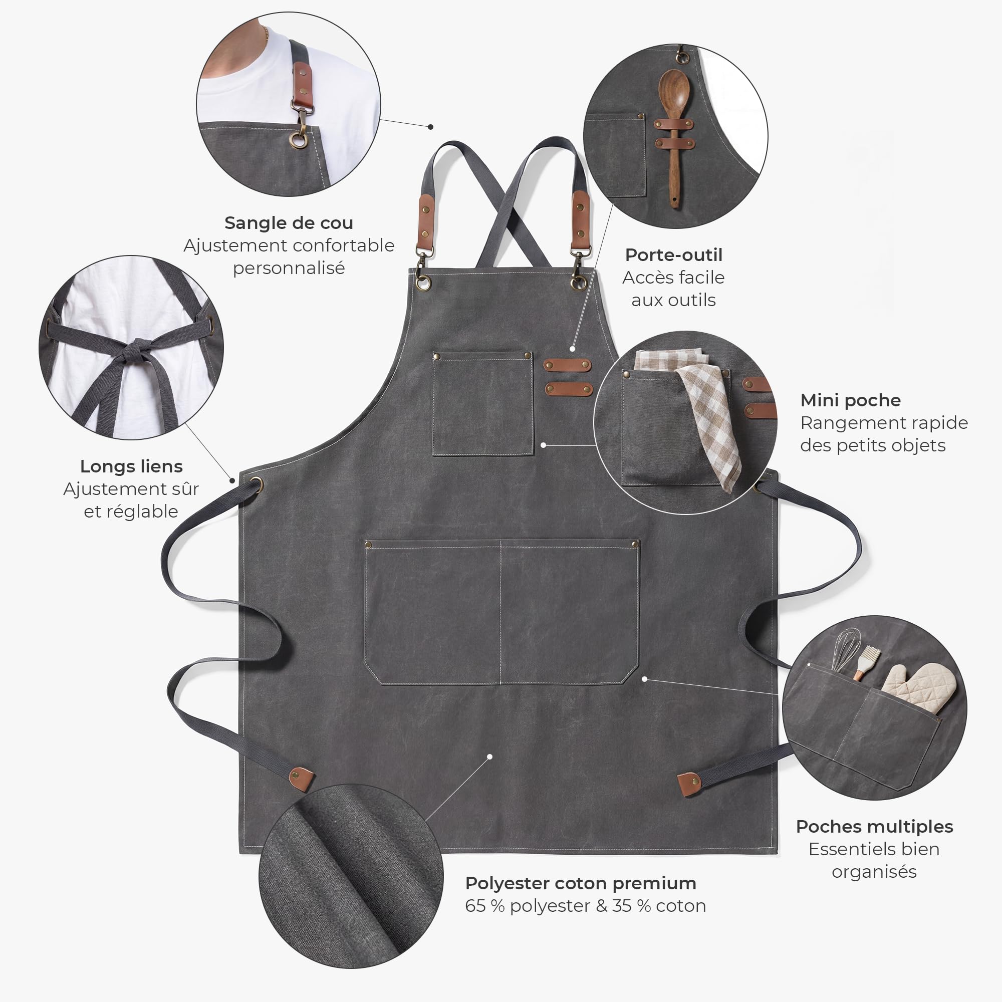 Cadeau Plus Tablier De Cuisine Personnalisé Photo - Papa Papy Roi Du Barbecue - Tablier Cuisine Papa, Cadeau Fete Des Peres, Fete des peres Tablier, Tablier cuisine homme barbecue