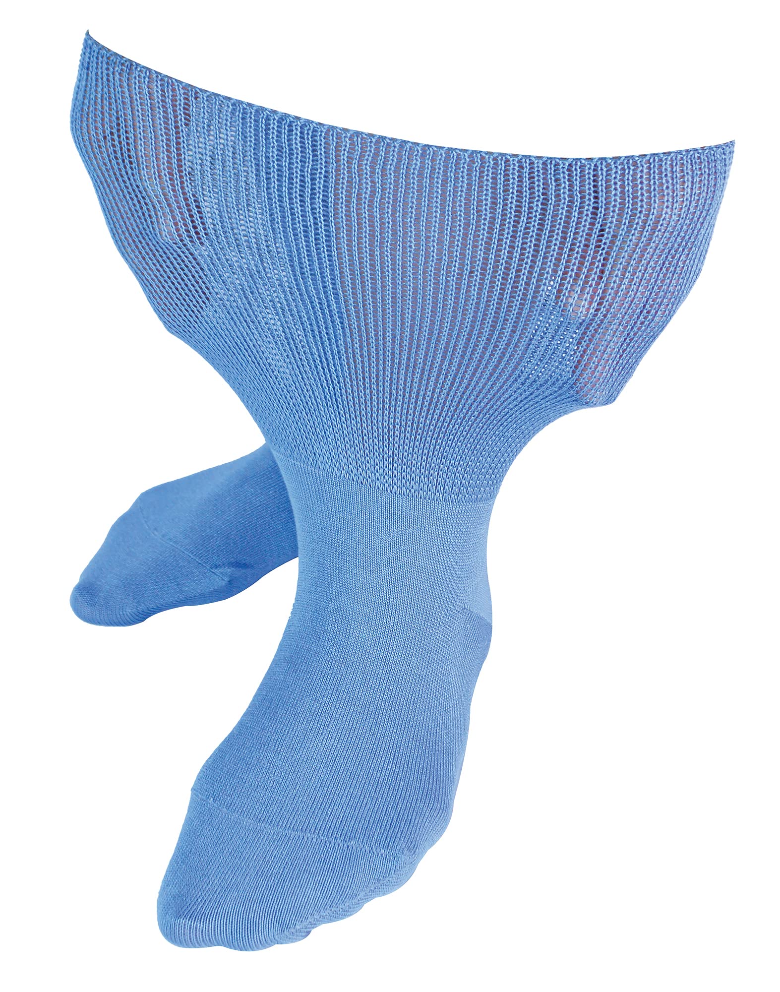 Dr.Socks Extra Wide Bamboo Oedema Socks - Men's 4-7 UK - Blue