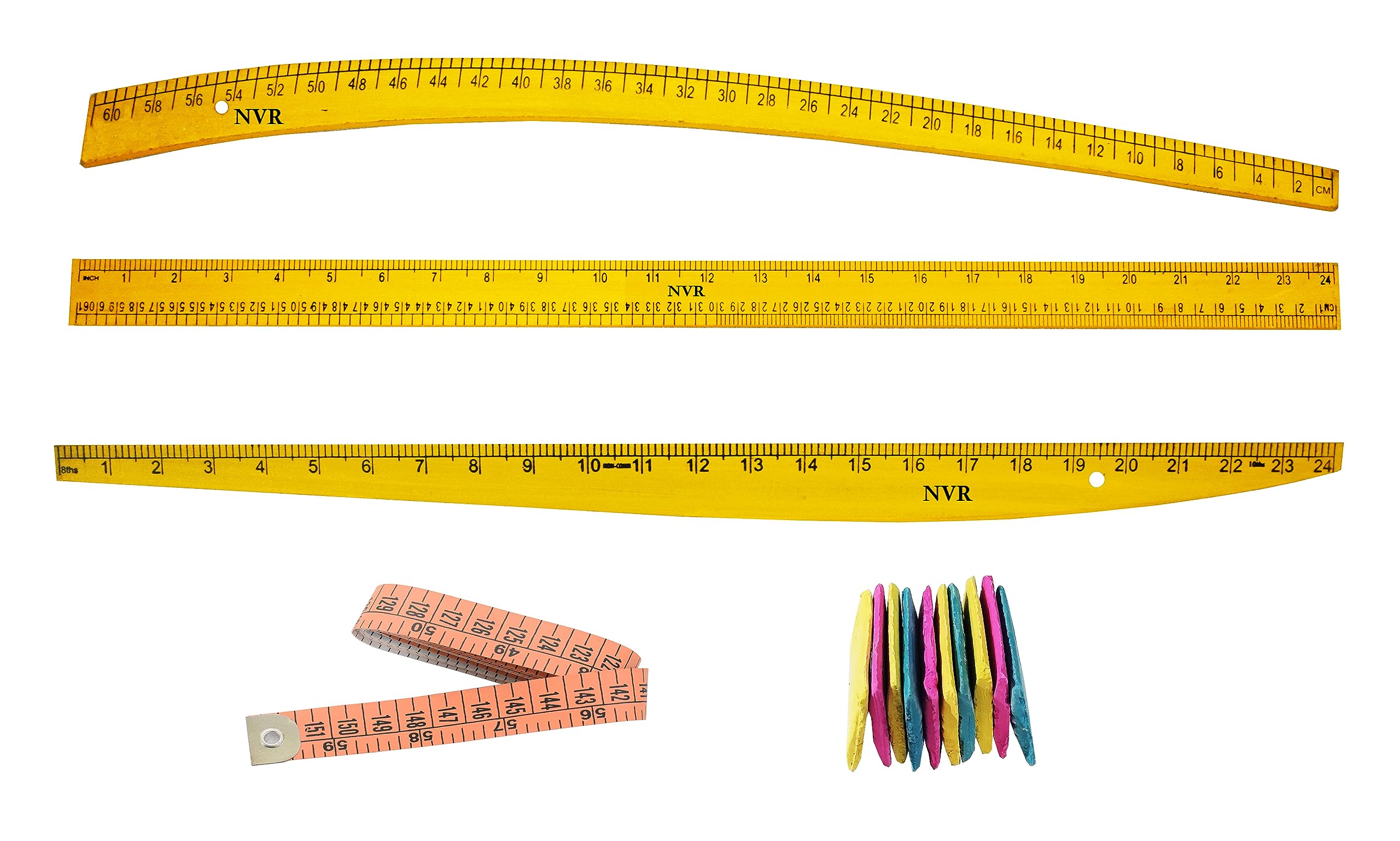 NVR Tailoring wooden Scales Chalk Tape Combo