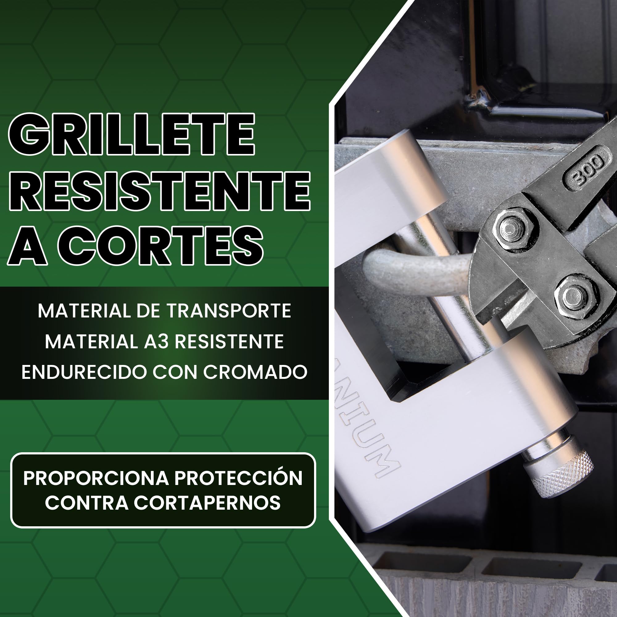 BRB80 Candado seguridad con 5 llaves,Arco resistente a cortes de 13 mm, resistente a la intemperie,Candado seguridad exterior para contenedores, garajes