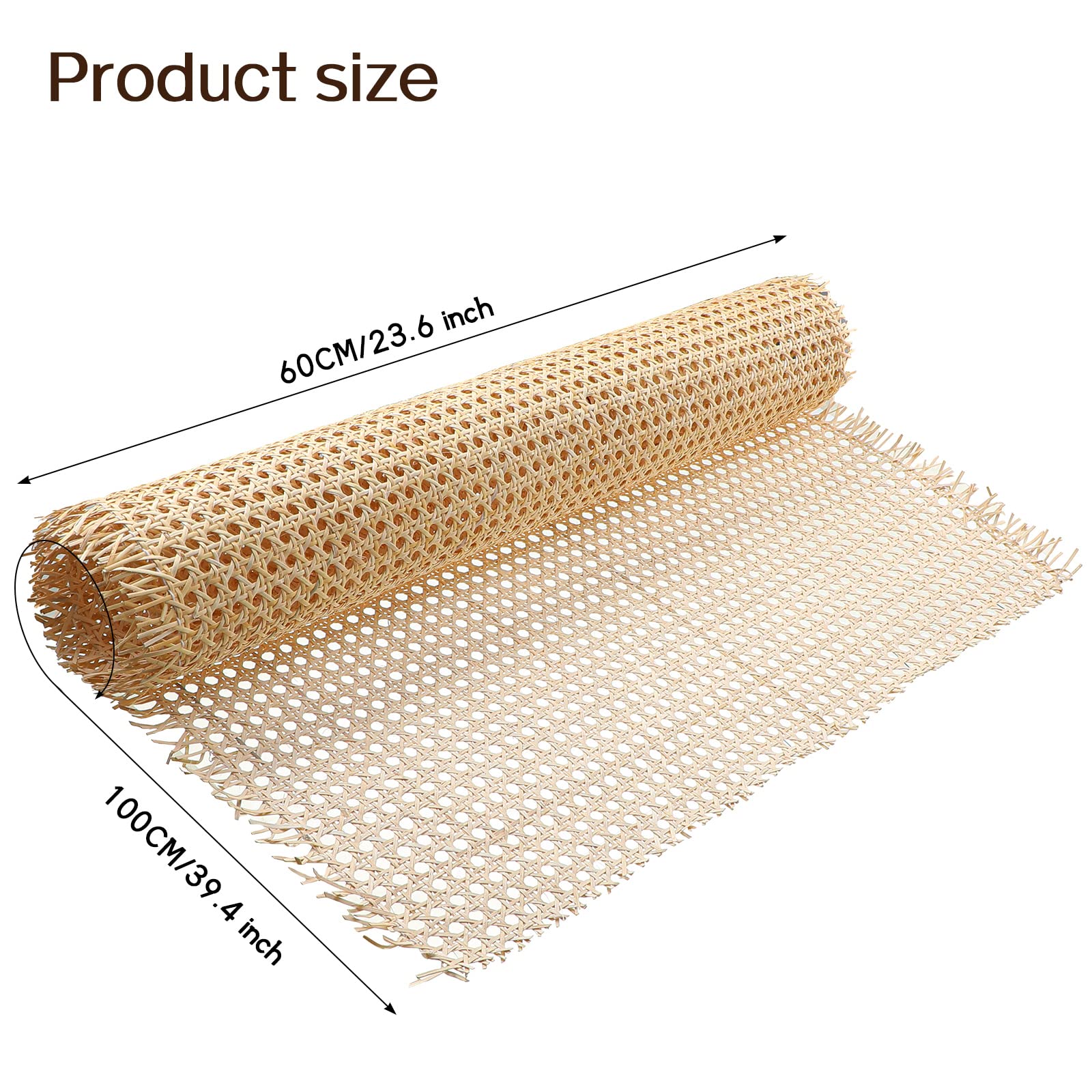 Mesh Pre Woven Rattan Sheet Width Rattan bing for Caning Projects