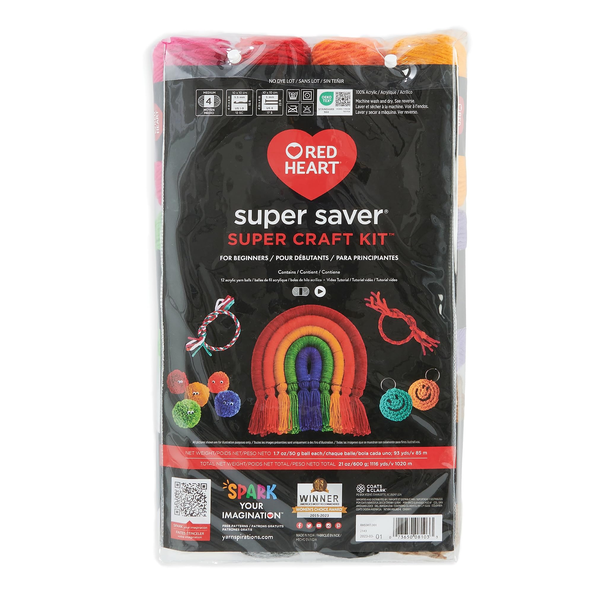 Red Heart Super Saver Super Yarn Craft Kit