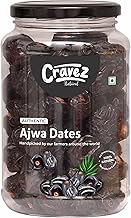 Cravez Premium Ajwa Dates 500 Gram | Fresh, Authentic & Naturally Sweet Saudi Arabian Dates | 100% Natural Arabian Dates | Khajoor