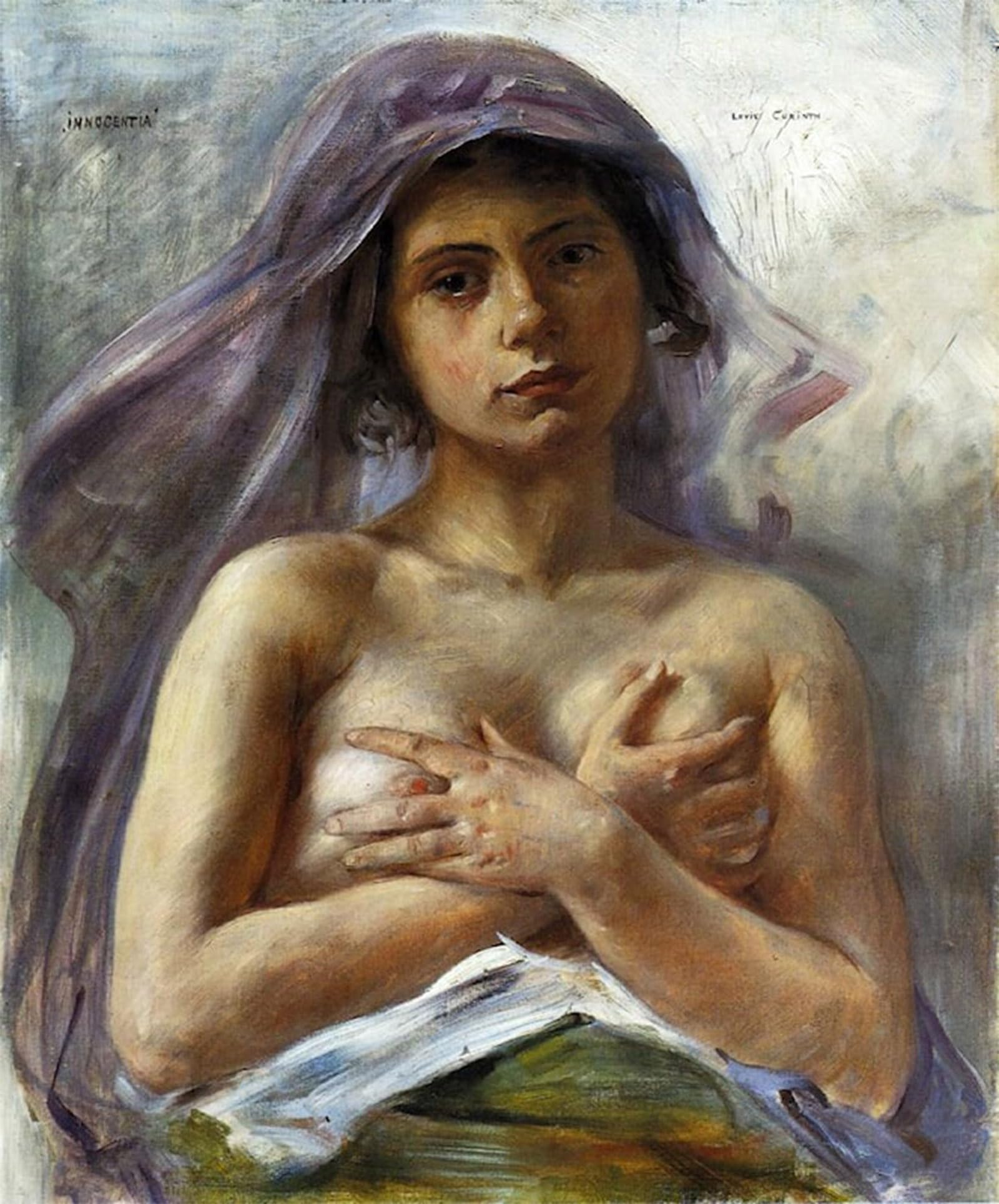 Posteriik No Frame Famous Modern Artwork Art Mural Innocentia By Lovis Corinth Oil Paintings Pictures For Home Decor 60X90cm