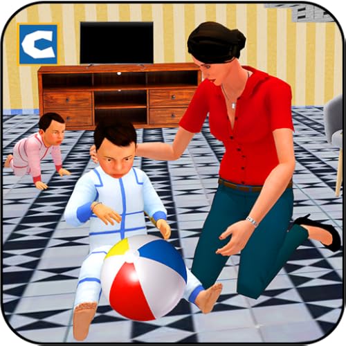 Virtual Happy Mother Twins Baby Family Game