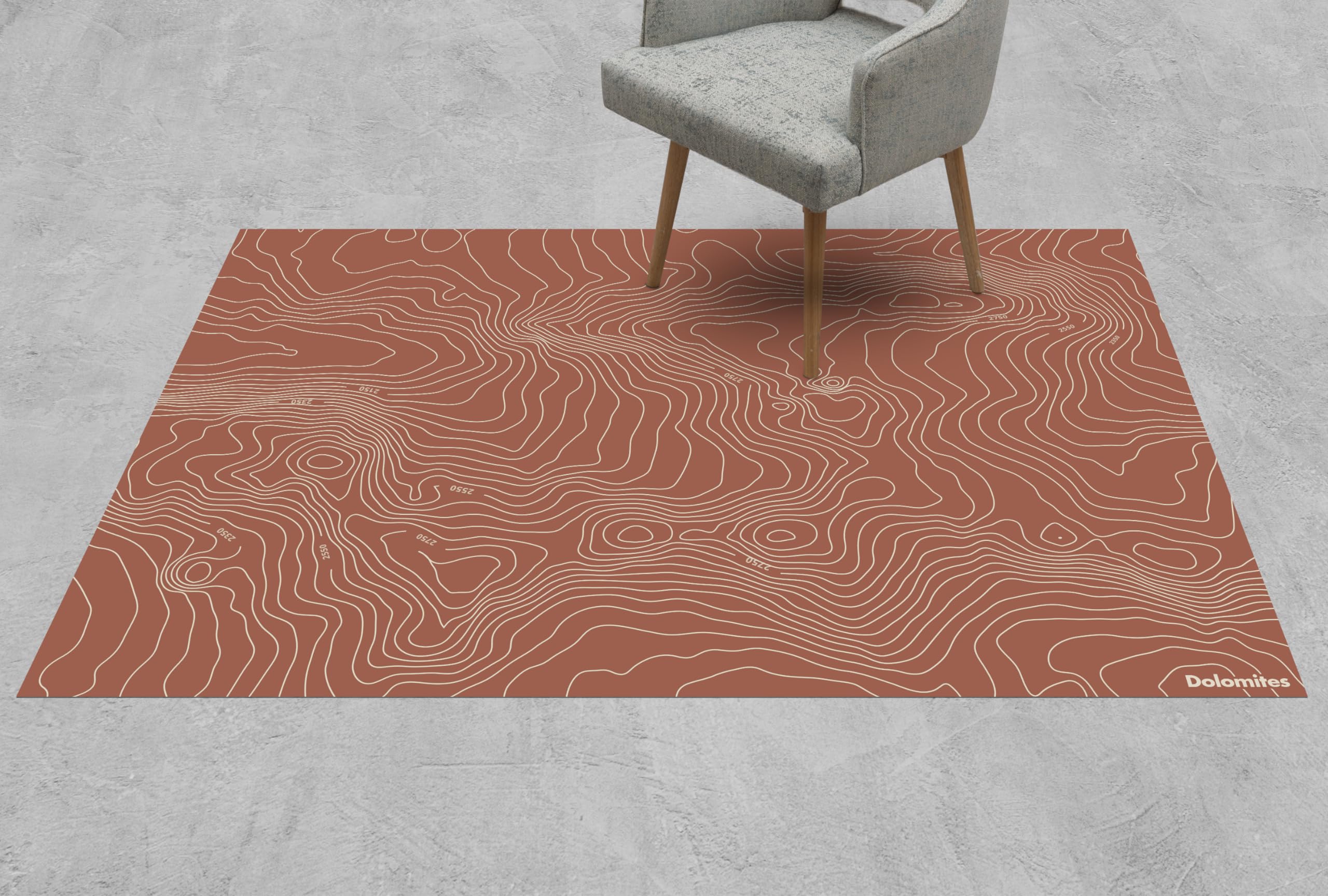 VINILIKO Design | Alfombra Vinílica Dolomites 70x100 cm - Antideslizante, Impermeable, Lavable - Varios Tamaños - Alfombra Vinilo Salón, Cocina