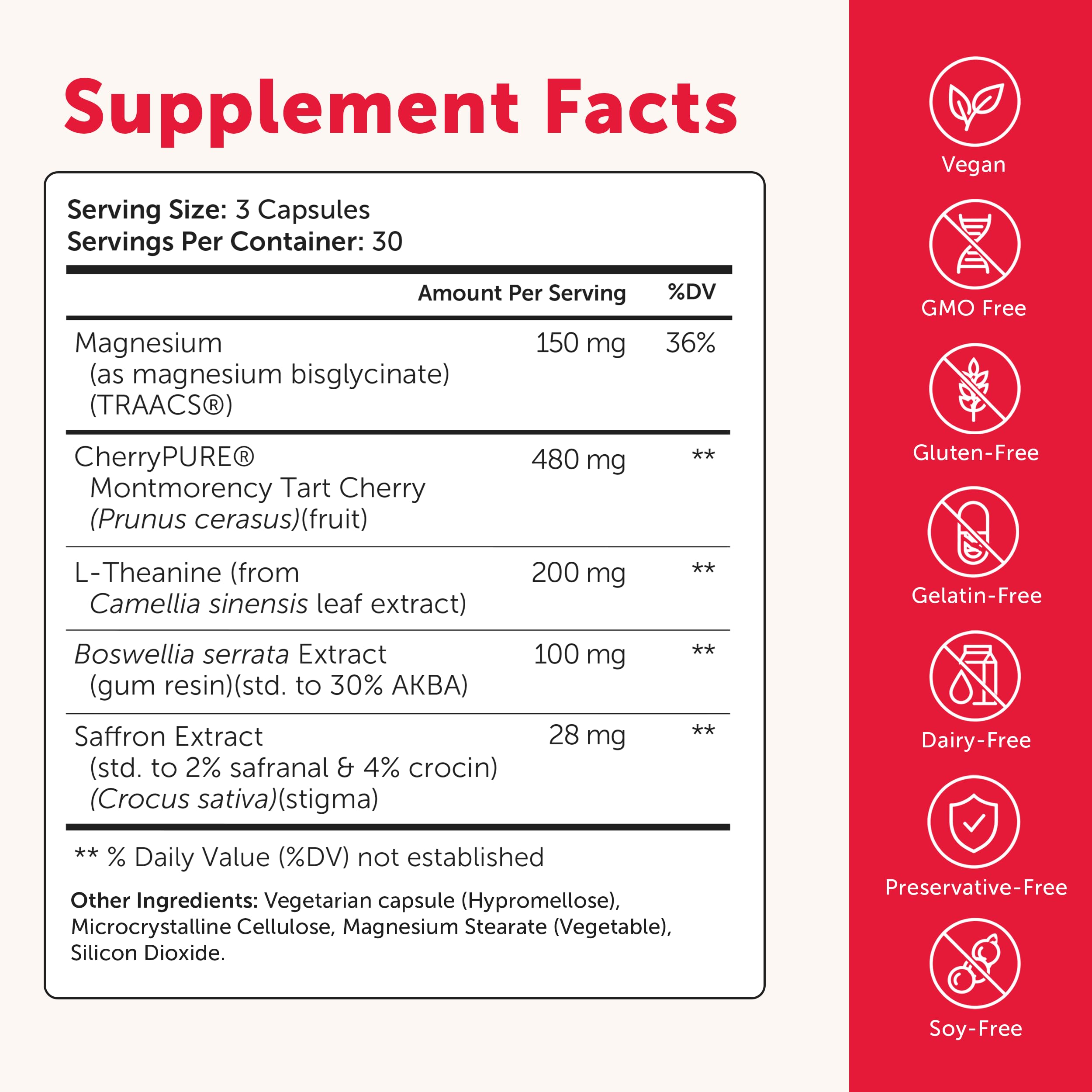 Lunakai USA Made Montmorency Tart Cherry Extract Capsules, Non-GMO, 90ct — Amazon image 3