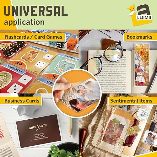 Vista 28 de Hojas de laminación autoadhesivas, 9 x 12 pulgadas, 4 mil de grosor, adecuadas para hojas de laminación autosellantes de tamaño carta, 8.5 x 11