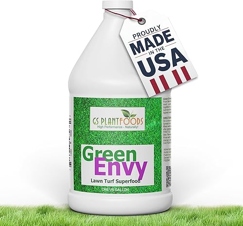Miniatura 1 de Green Envy - Fertilizante de césped para cualquier tipo de hierba (1 galón), concentrado de fertilizante líquido para césped, alimentos para césped,