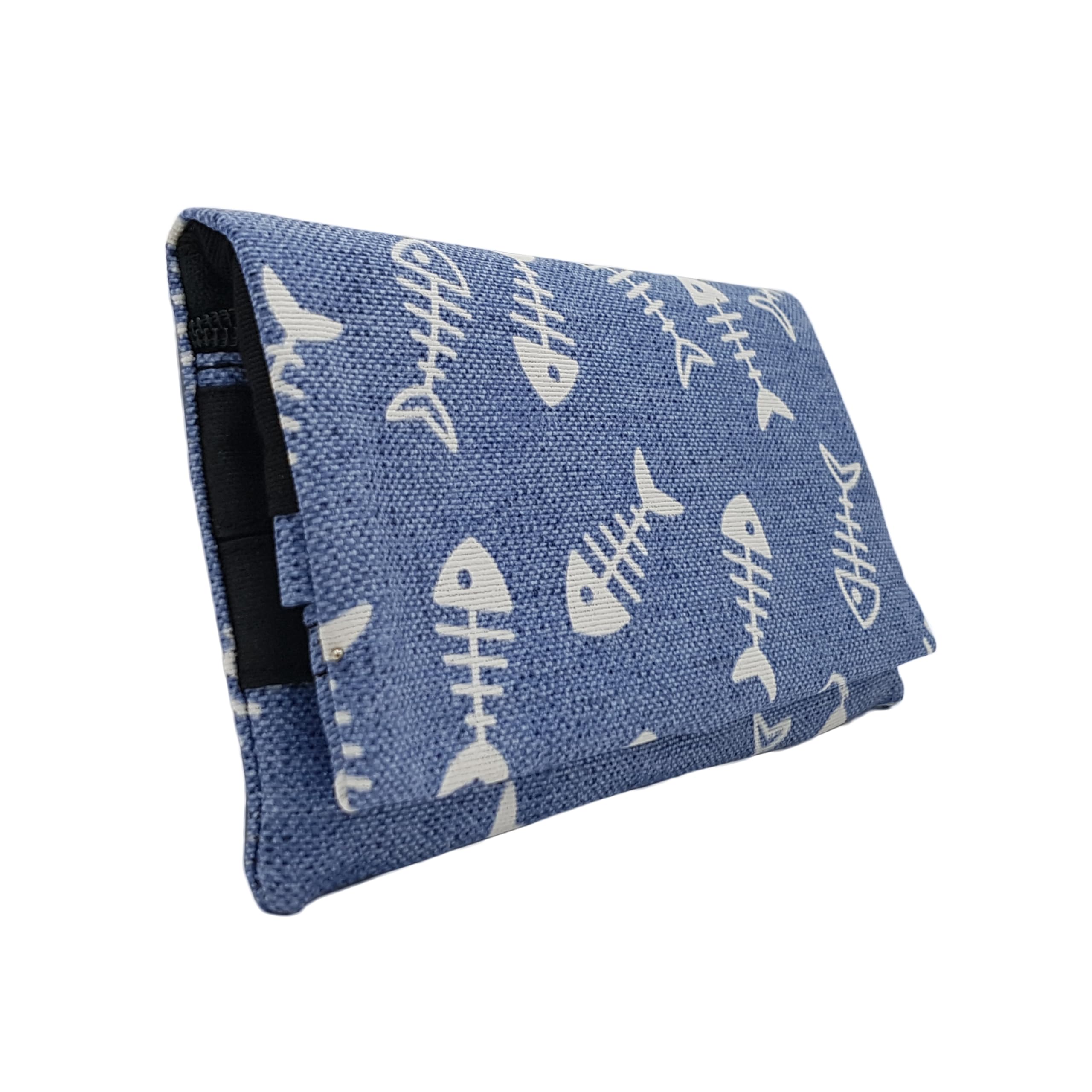 Plan B, Pitillera Tabaco de Liar, Yolo 01, 16 x 8,50 cm, 50 g, con Bolsa Interior de Goma EVA, Espinas de Peces, Unisex, de Tela (Fishbone)