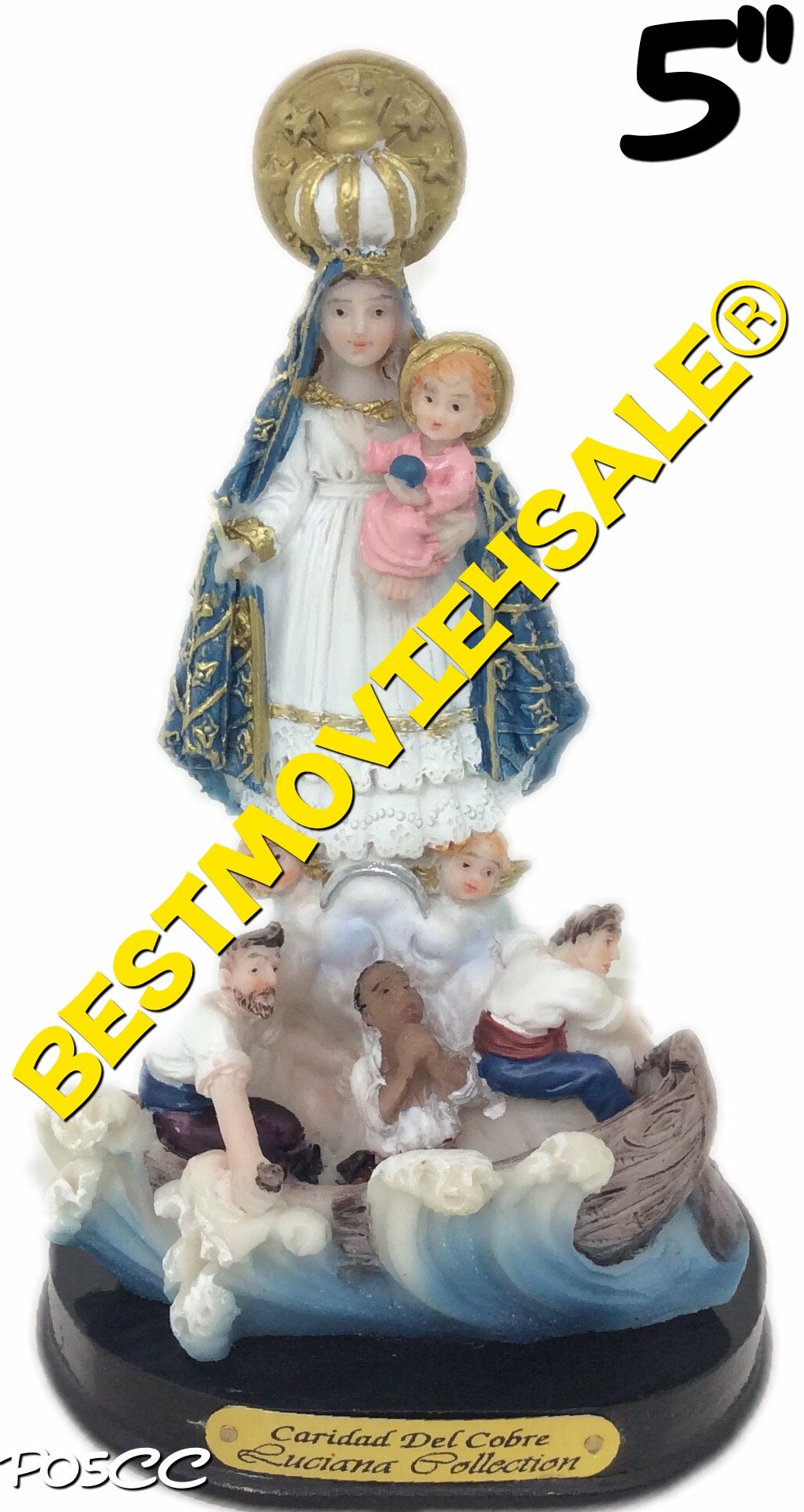 Buy Luciana Collection 5" Inch Statue Virgen Caridad del Cobre Our Lady ...