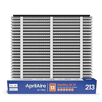 AprilAire 213 Replacement Filter for AprilAire Whole House Air Purifiers - MERV 13, Healthy Home Allergy, 20x25x4 Air Filter (Pack of 8)