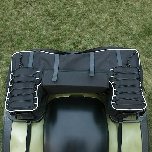 Miniatura 6 de Bolsa de almacenamiento ATV – 15.5 x 32.5 pulgadas Cargo 4 ruedas bolsa de almacenamiento Accesorios ATV asiento trasero Rack Camping Almacenamiento