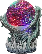 Ebros Gift Blue ICY Frost Giant Leviathan Dragon LED Night Light Glitter Sparkle Water Globe Storm Ball Figurine with Sound Activated Sensor Dungeons and Dragons Home Decor Fantasy Statue - coolthings.us