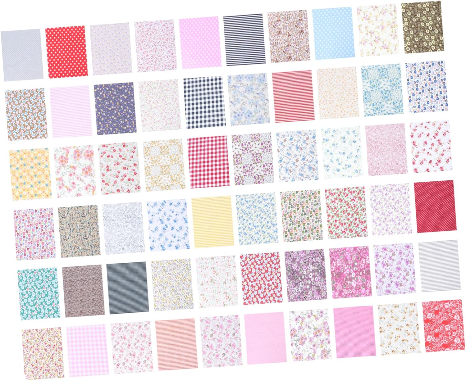 VILLCASE 60 Pcs Cotton Sheets Full Cotton Fabric Fabric