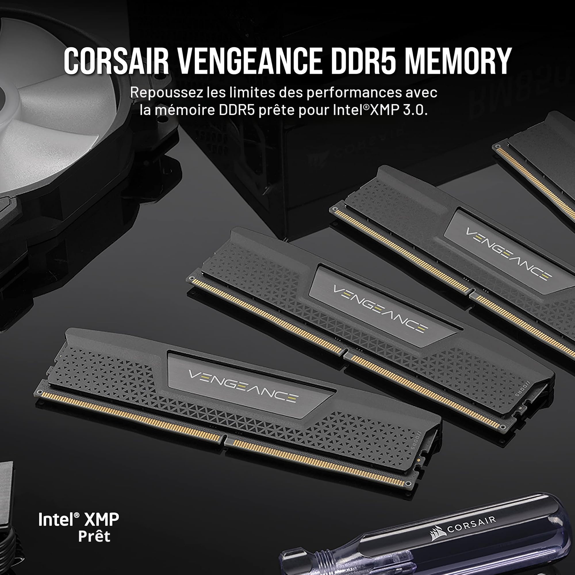 CORSAIR Vengeance DDR5 32Go (2 x 16Go) Jusqu'à 5600MHz Intel RAM