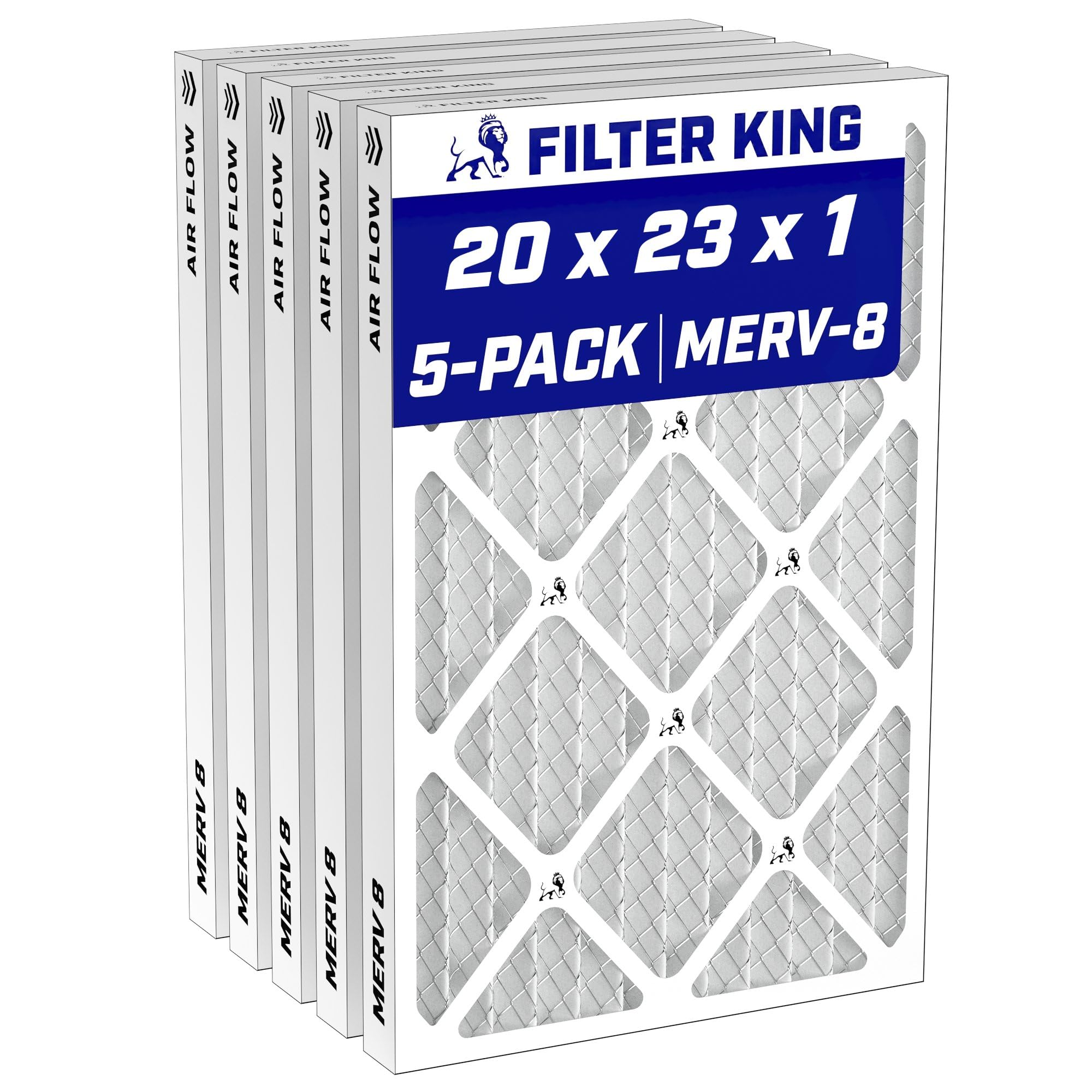 Filter King 20x23x1 MERV 8 5 Pack