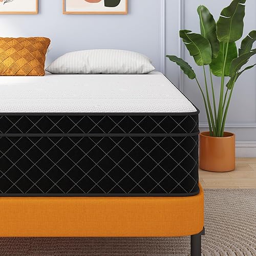 Swbvs Double Mattress,12 Inch Full Size Hybrid Mattresses, Full Bed Matress in a Box, Pressure Relief & Fiberglass Free, Firm Mattress Double Size