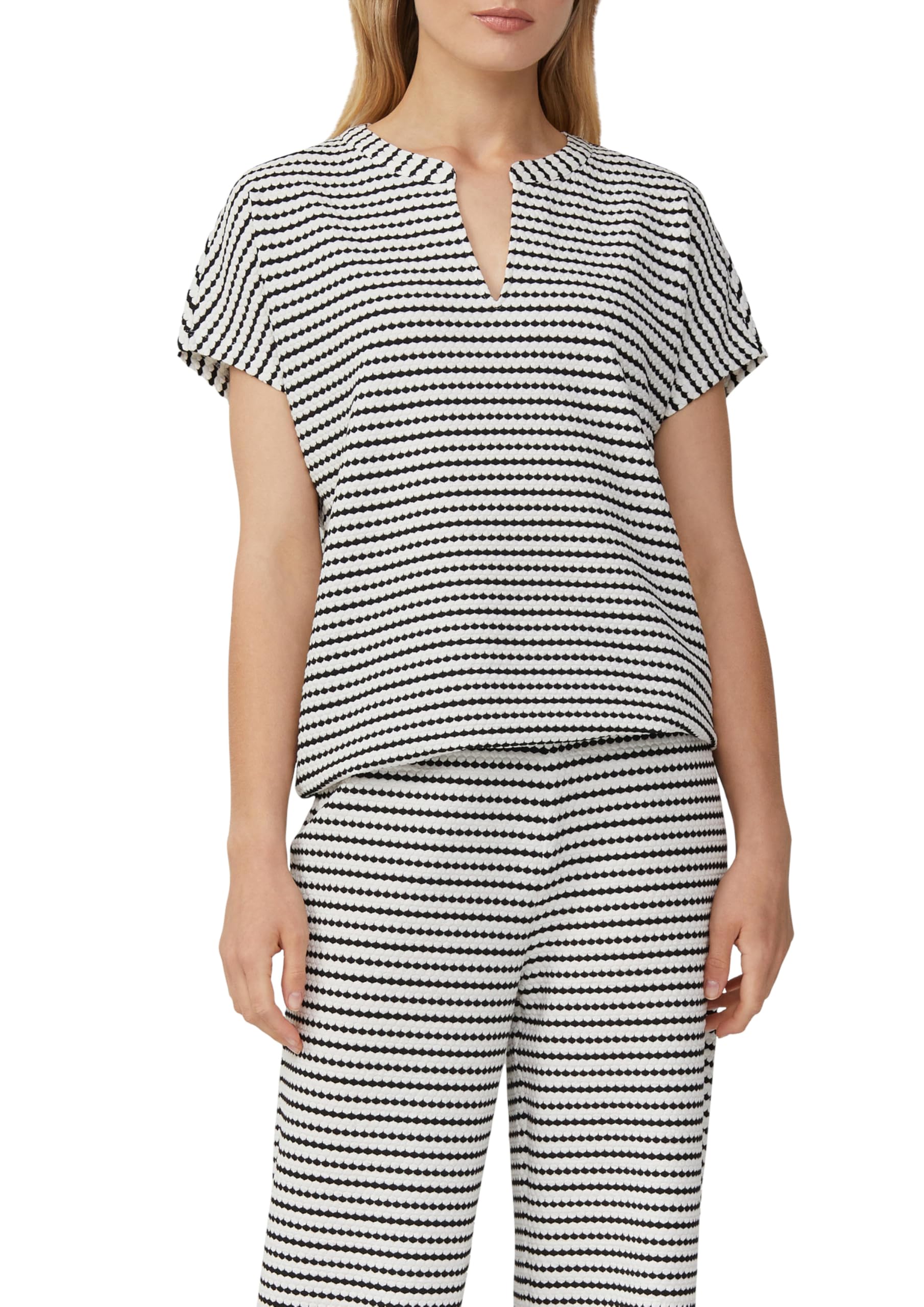 s.Oliver Strukturiertes T-Shirt im O-Shape