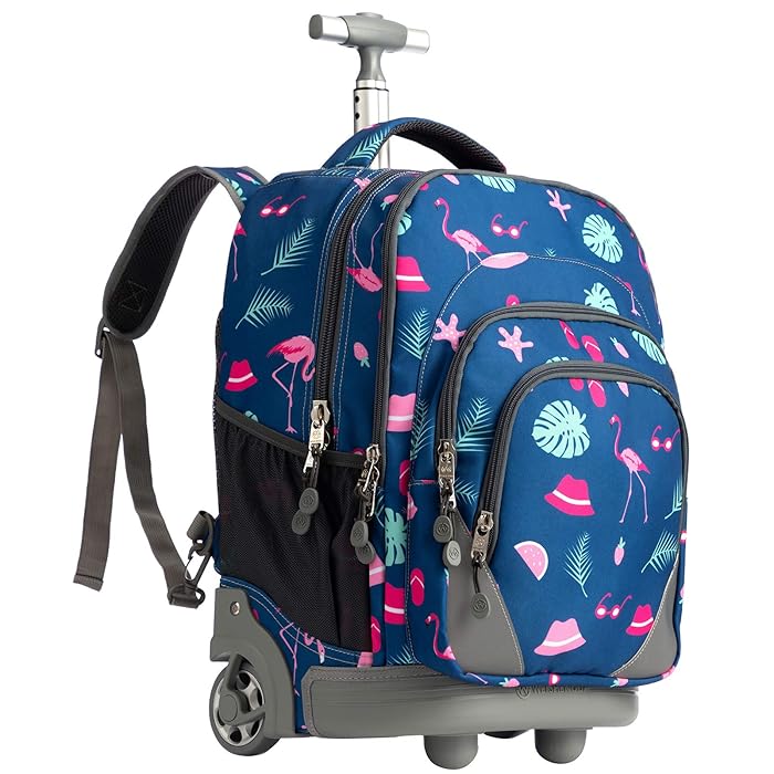 Buy WEISHENGDA 18 inches Wheeled Rolling Backpack for School Boys and