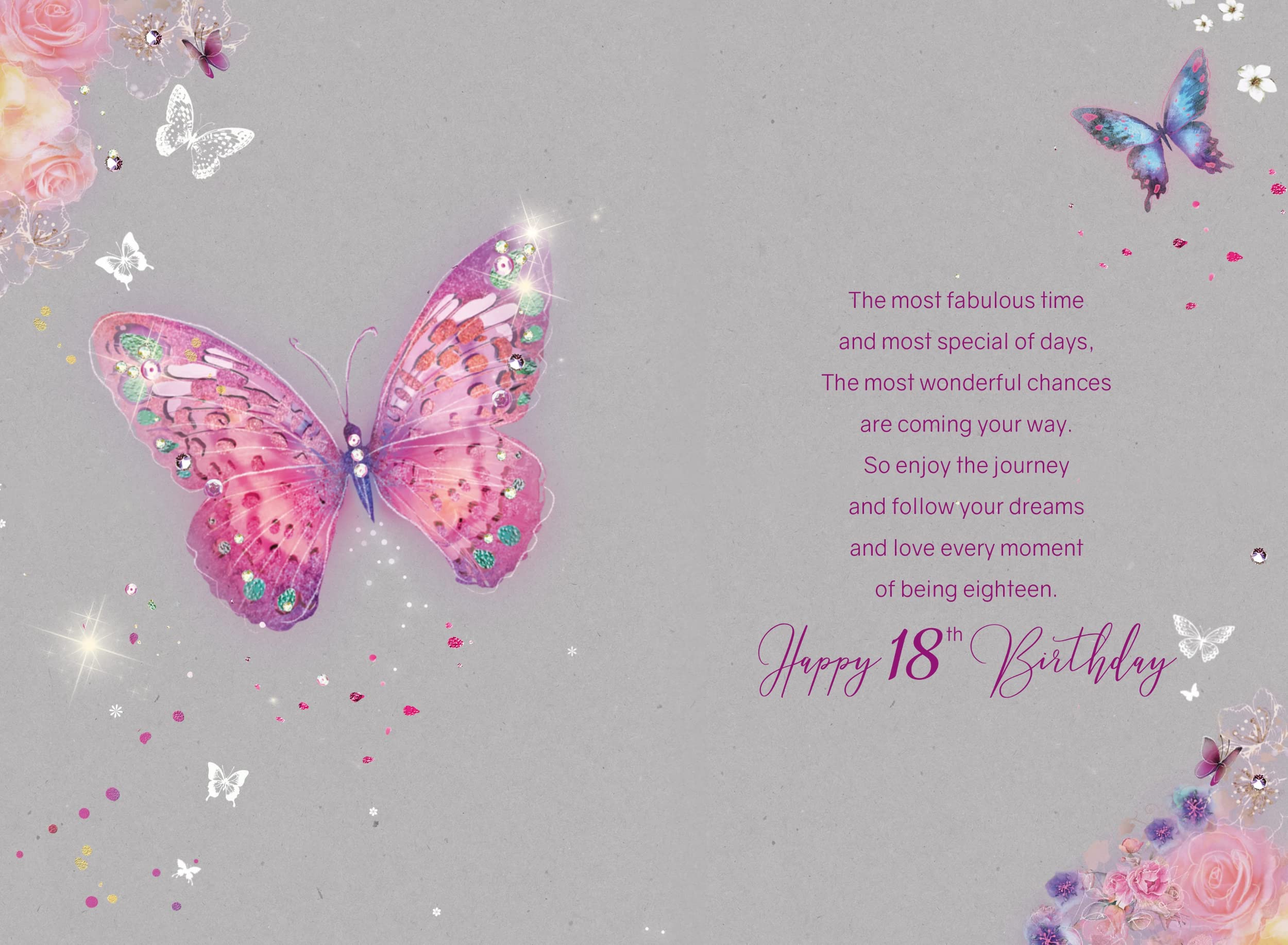 Cherry Orchard Stylish Ilestone Age Feale Birthday Greeting Card - Fro The Gorgeous Grace
