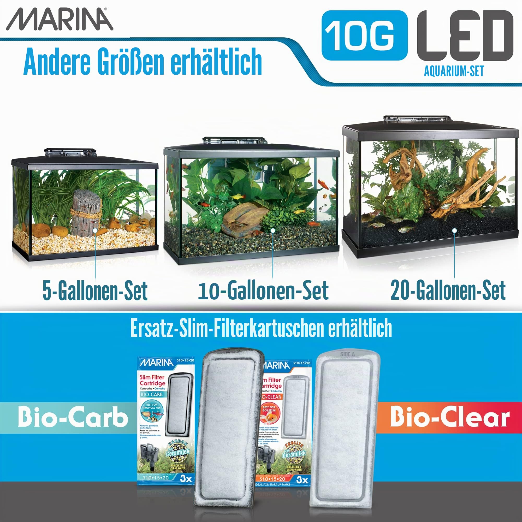 Marina LED-Aquarium-Set