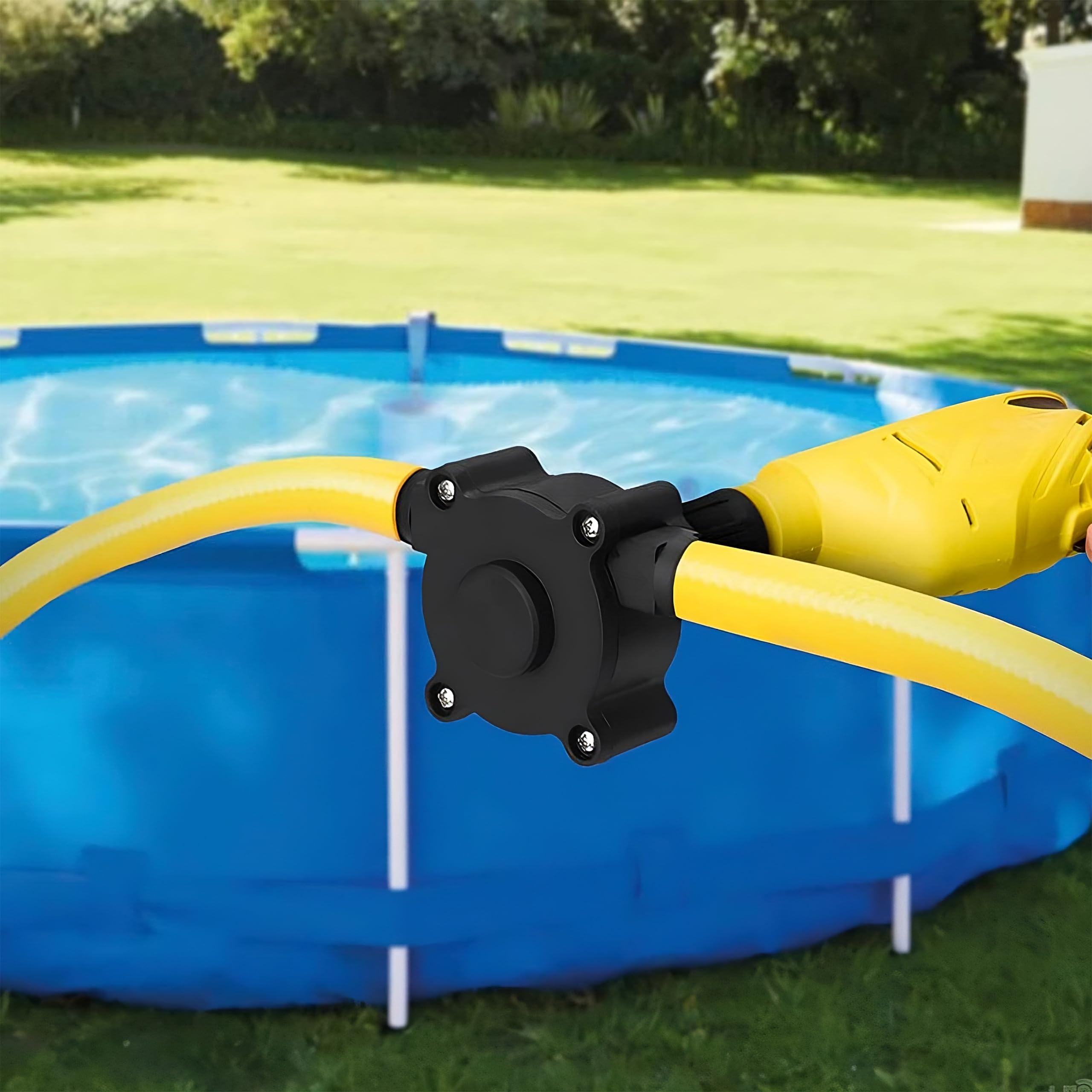 Retoo Bohrmaschinenpumpe 25 l/min 12-24V, Elektrische Mini Bohrmaschinen für Tragbar Elektrobohrpumpe, Passend für jede Bohrmaschine zum Um und Auspumpen von Wasser Mikro Selbstansaugende Pumpe Diesel