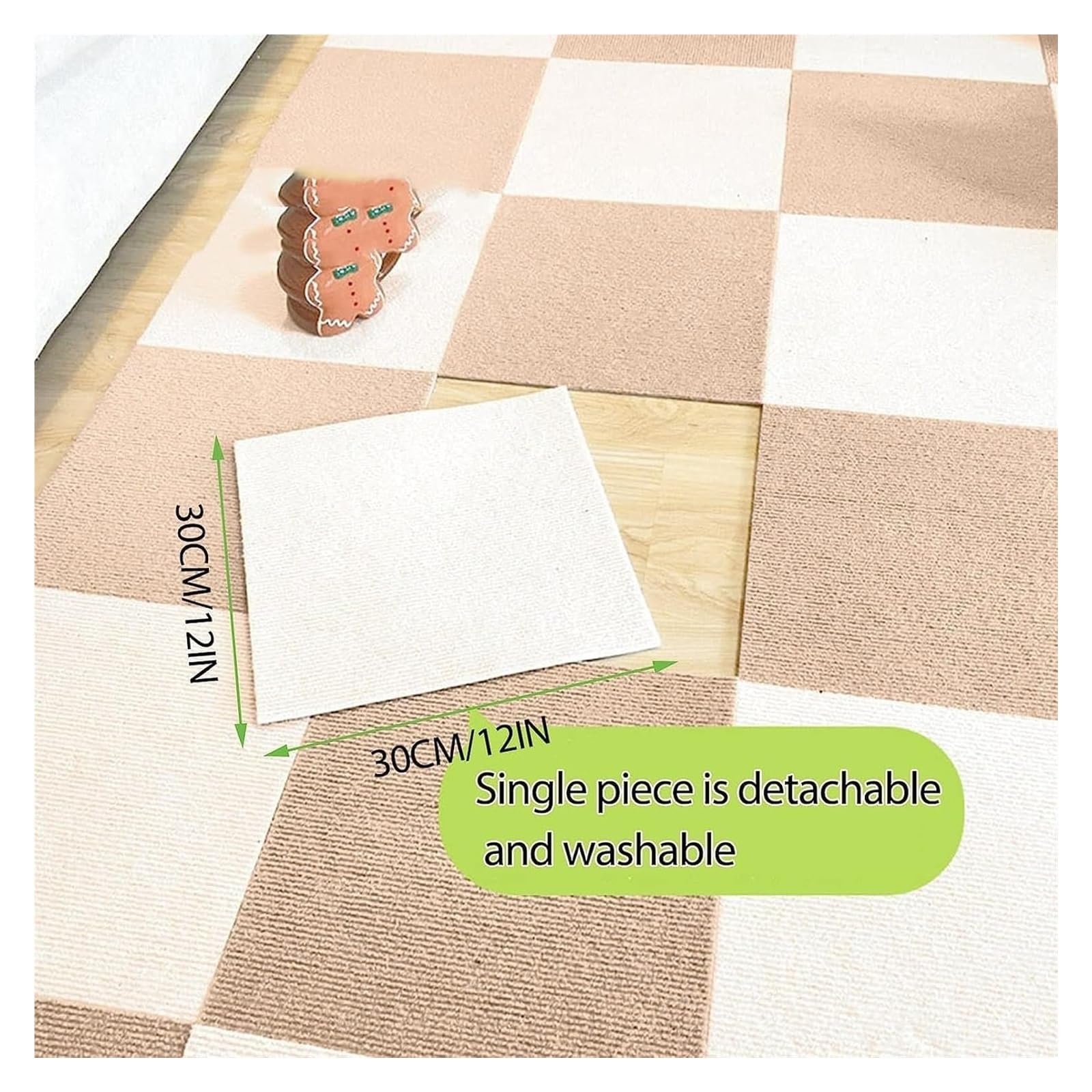 dalles de moquette, Carreaux de moquette peler et coller les carreaux(Black)
