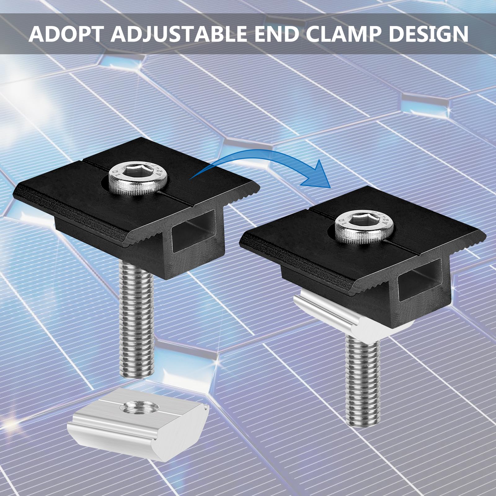 4 Pezzi Staffa Per Pannello Solare Staffa A Z Per Montaggio Su Pannello Solare Set Con Dadi E Bulloni Per Camper Barca Tetto Piano Camper Staffa A~p119588924 - Foto 11