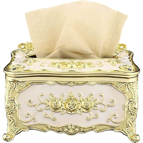 Comeon Luxurious Rose Tissue Box Acrylic Holder Cover