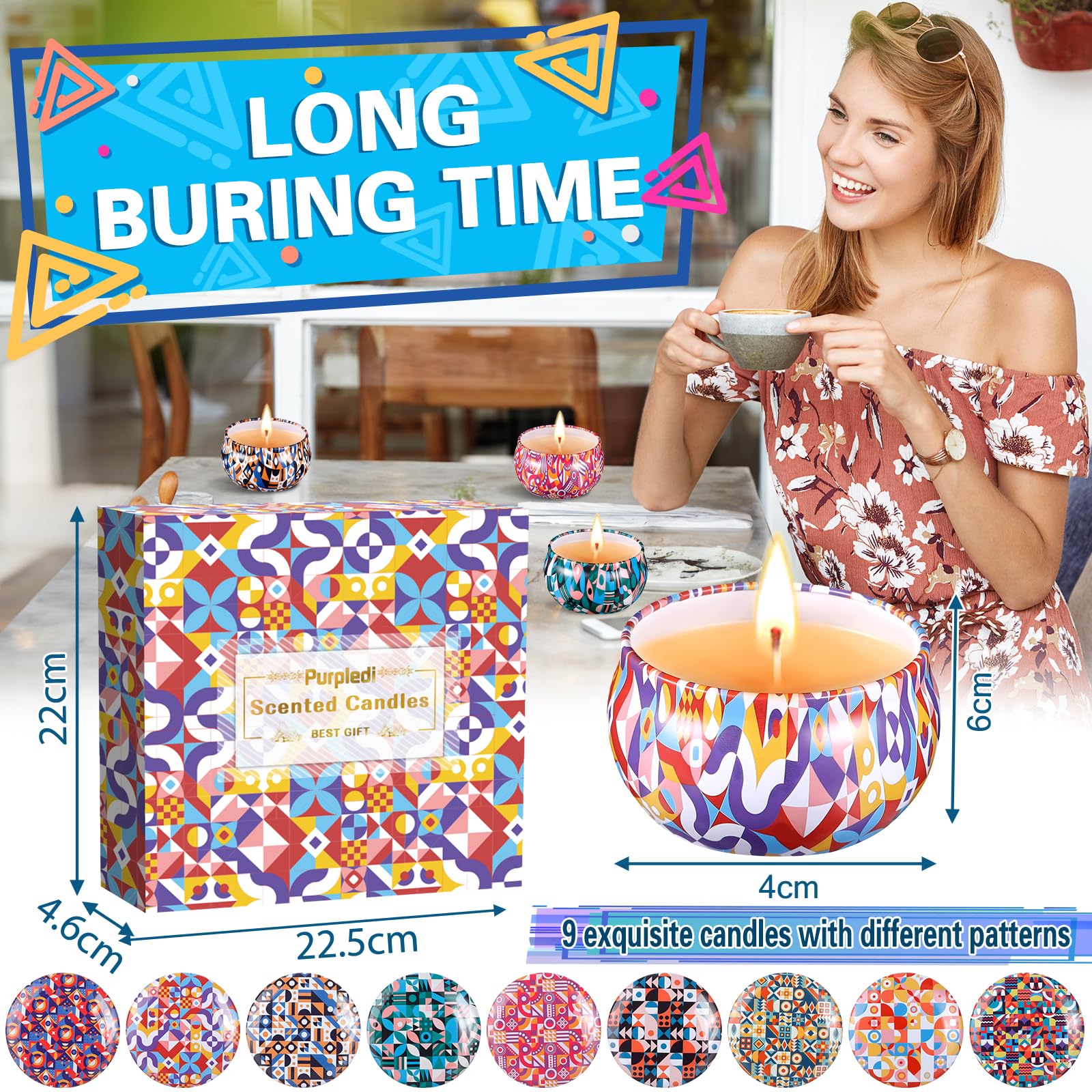 Bouge De Soja Naturelle Avec Texte Personnalsé Latte Aux Nosettes, 5 Oz. Bouge De Cre De