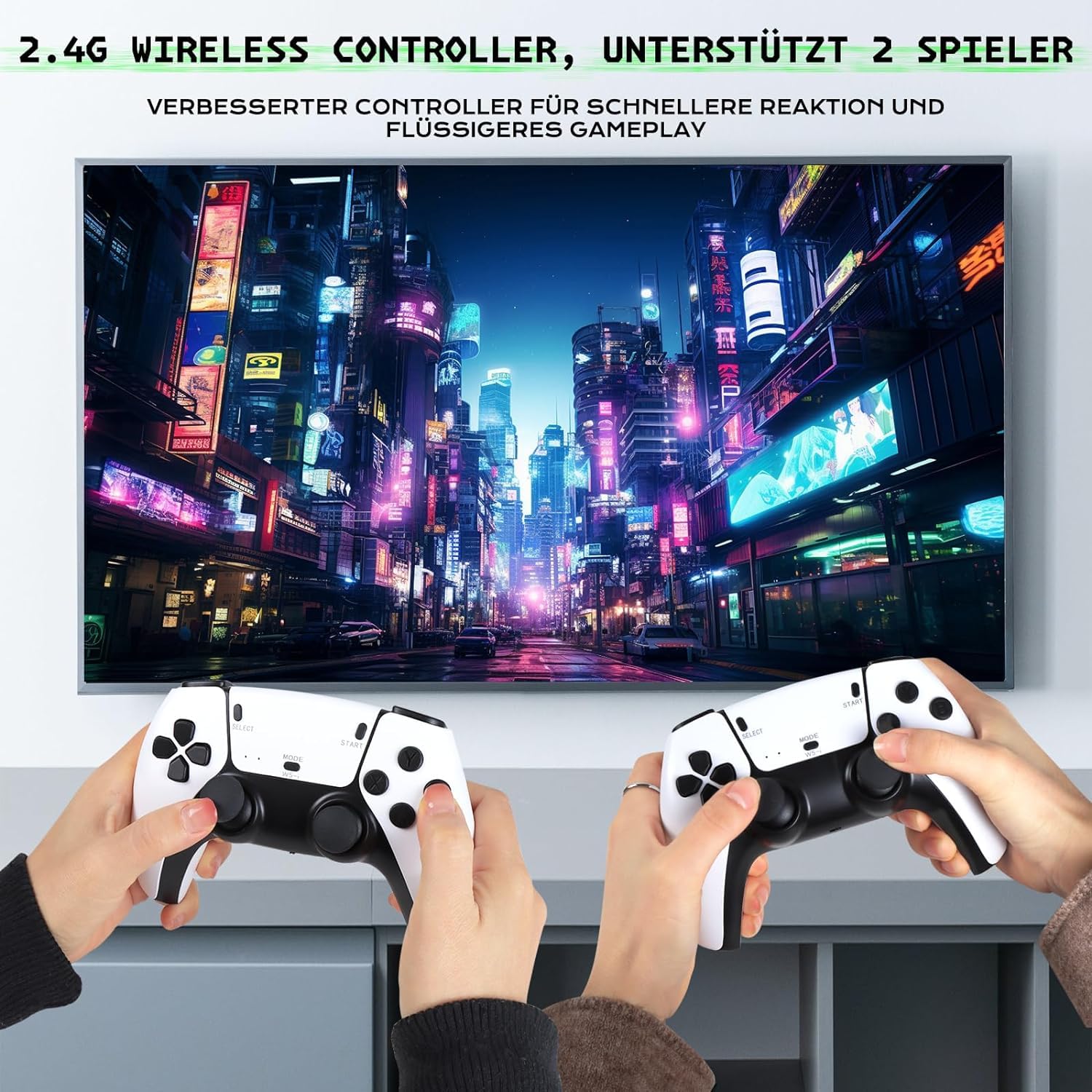 Video Game Stick Retro 4K 10.000 jogos 2 controles com cartão de 32GB MAME Atari PS1 Super Video Game Stick Retro 4K 10.000 jogos 2 controles com cartão de 32GB MAME Atari PS1 Super