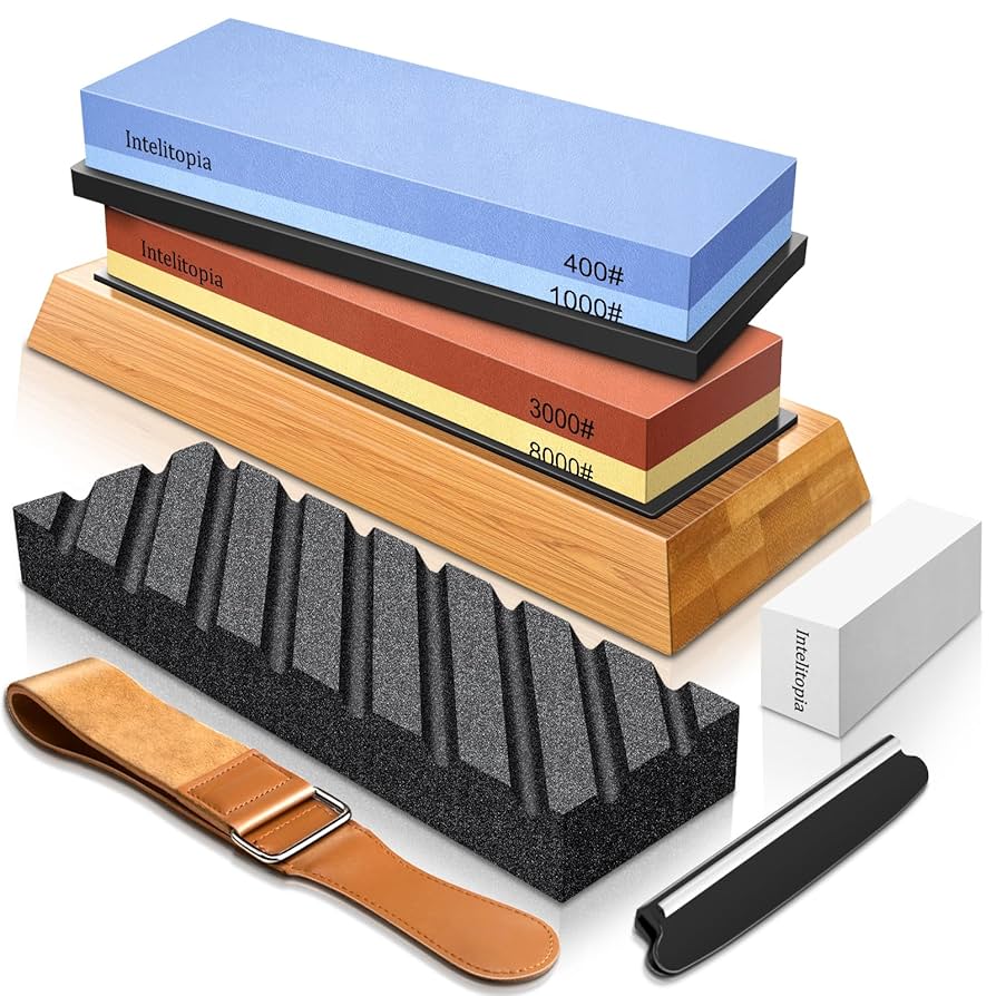 Intelitopia Knife Sharpening Stone Set