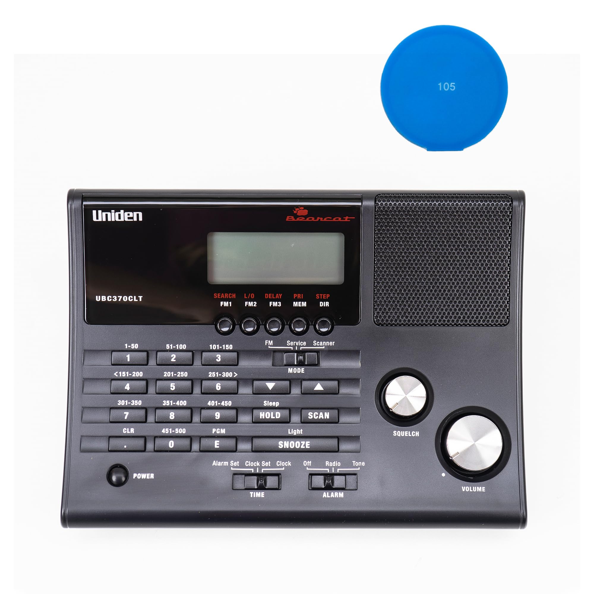 Uniden UBC370CLT Scanner Kit + Pad Adhésif Bleu Cadeau