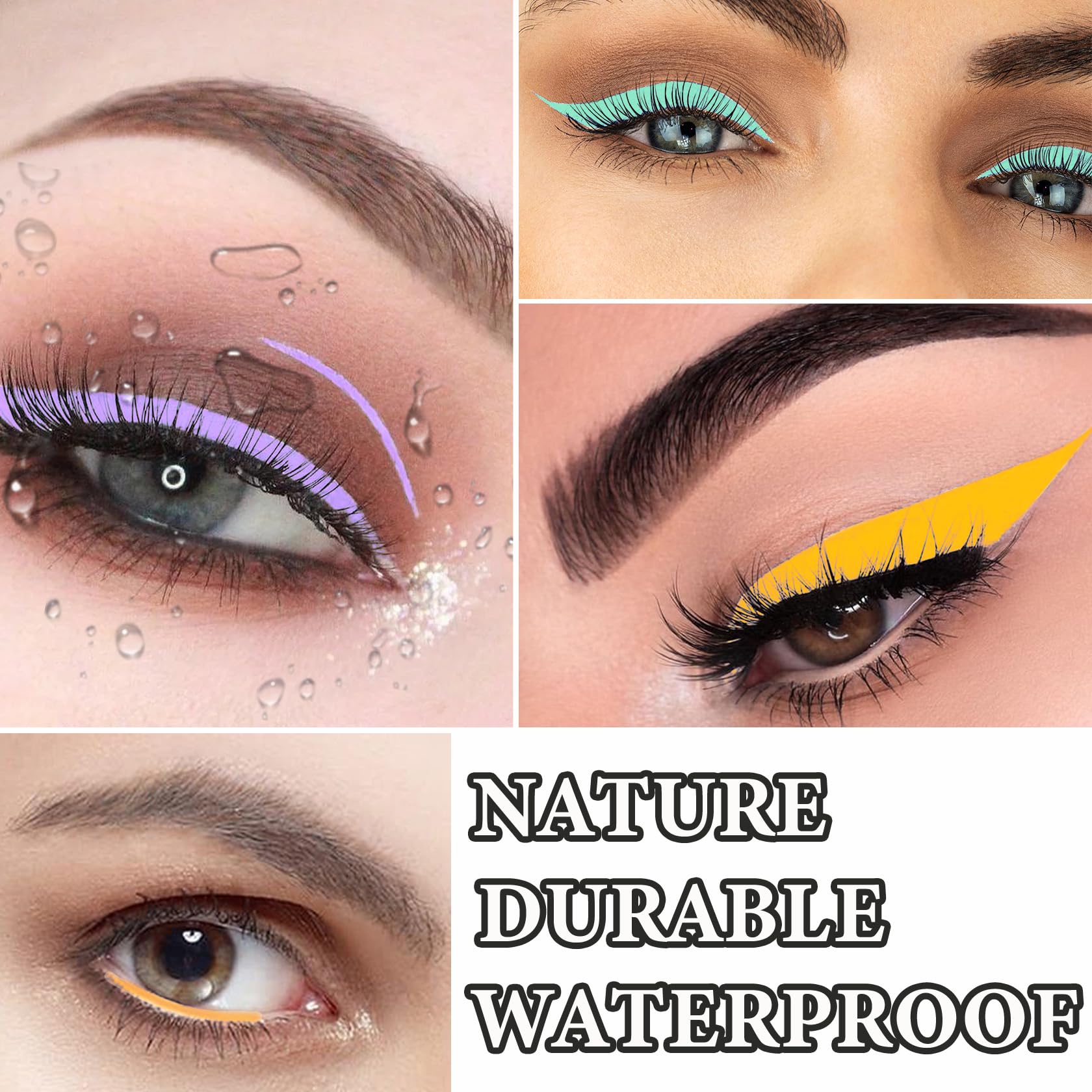 Eyeliner-Stifte, professionelle, langlebige, wasserfeste Make-up-Stifte, hochpigmentierte Innenecken, Highlighter, Eyeliner, Stift, Eyeliner, Stifte-Sets für Damen