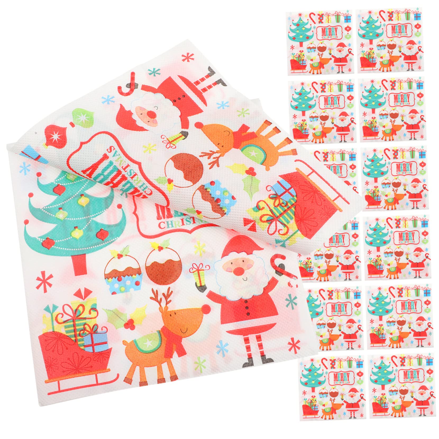 BRIGHTFUFU 40Pcs Christmas Themed Grease Paper Liners for Baking Food Wrapping and Sandwiches Decorative Paper Liners for Holidays and Festive Occasions