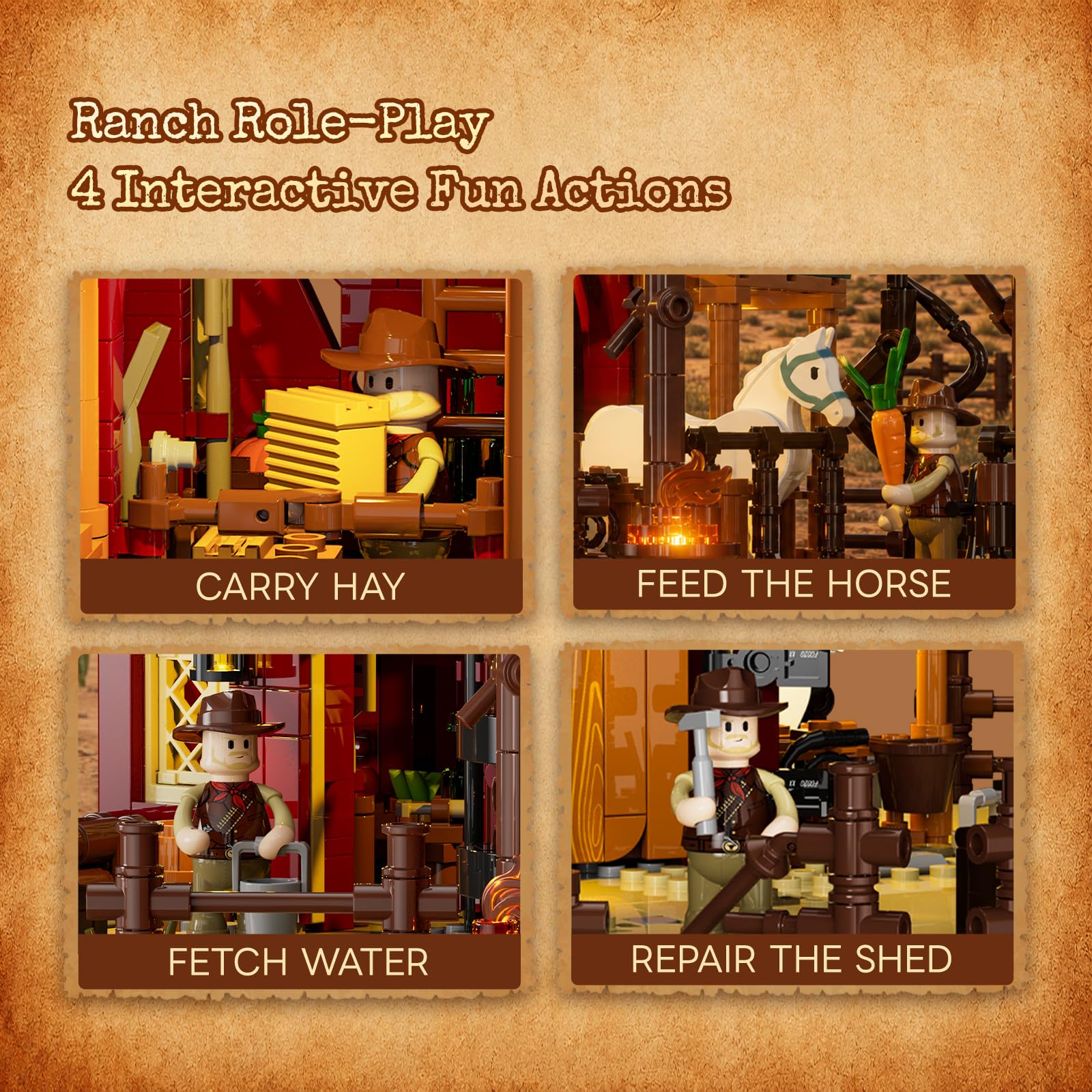 Lumibricks Wild West Ranch Duel Zestawy do budowania