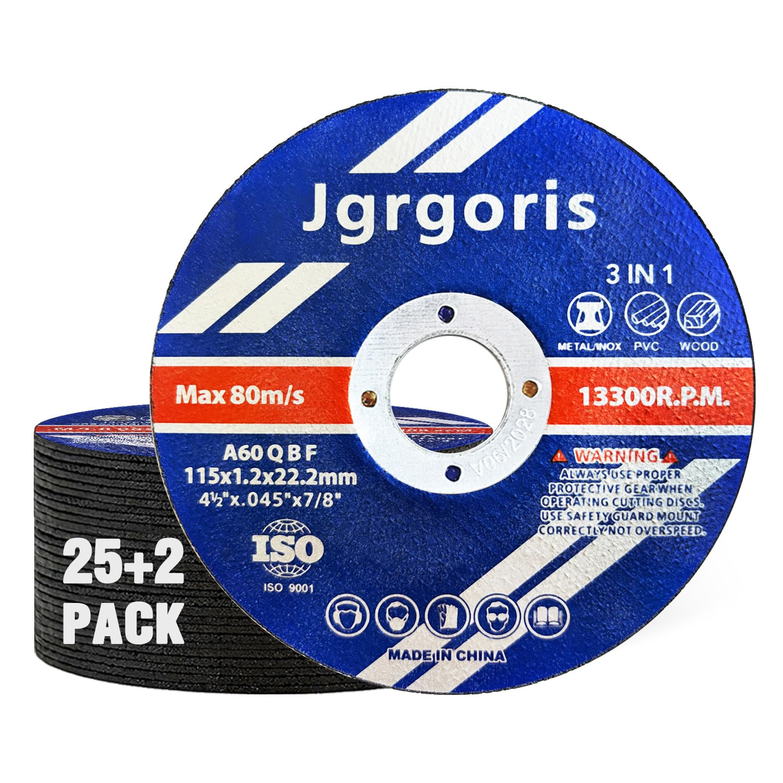 Cut-Off Wheels - 54 Pack for Metal & Stainless Steel -22