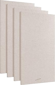 Acoustic Panels, 4 Pack ROOM KIT, Large, 120 x 60cm, Natural