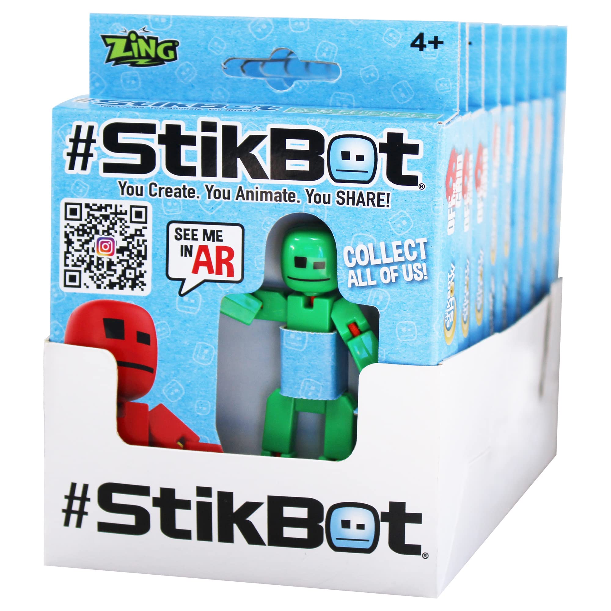 StikBot Figure Pack of 9, Blind Assorted